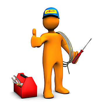 卡通电工 电工器材的趣味化科普与安全应用